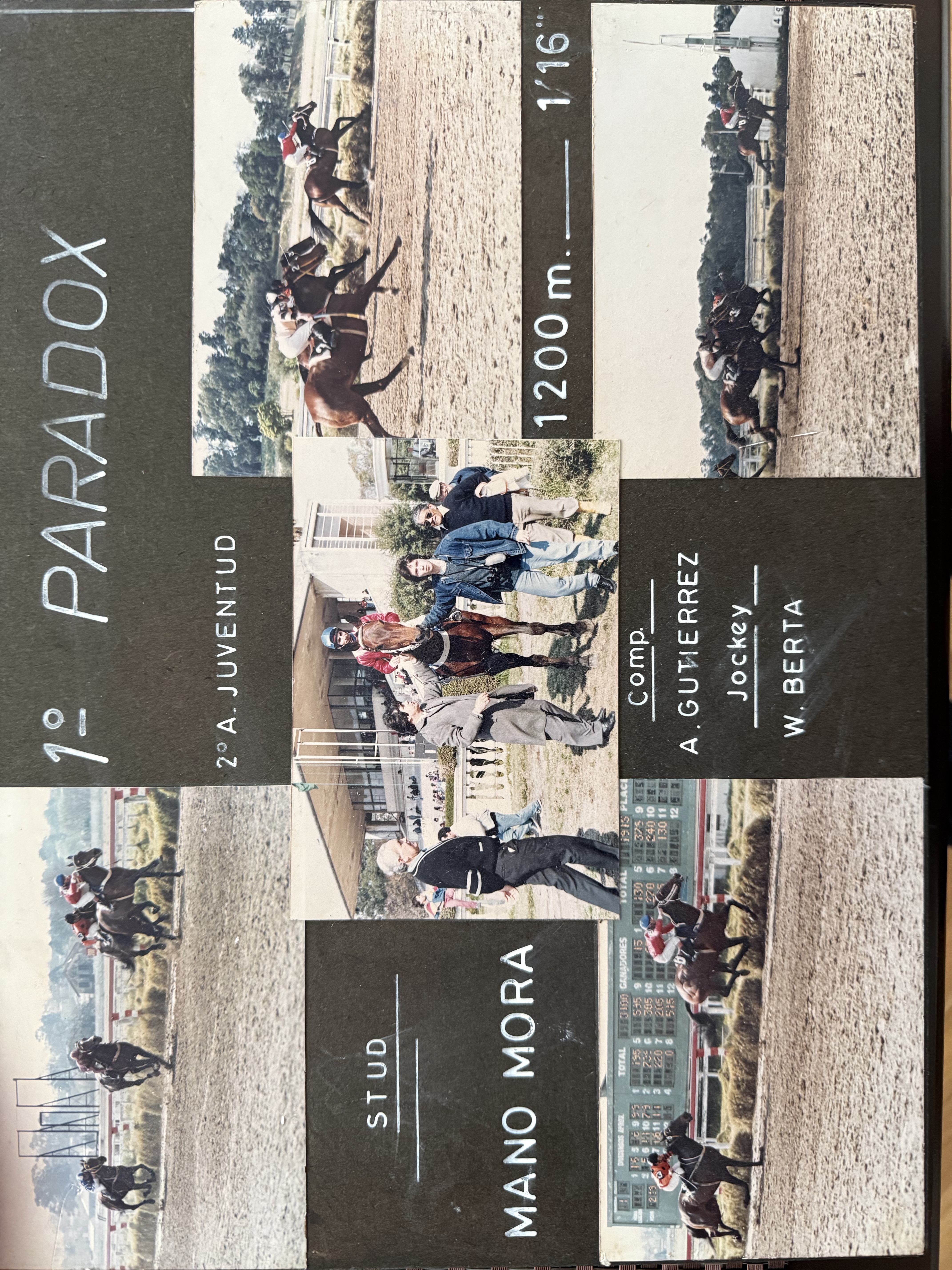Paradox — primer ganador en el exterior representando los colores de Stud Mano Mora
